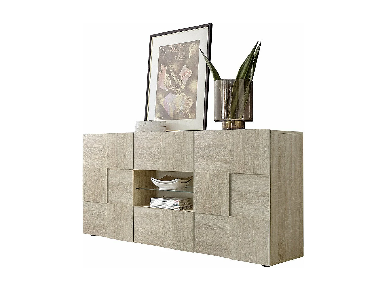 Buffet 2 portes 2 tiroirs L181 cm - Dama