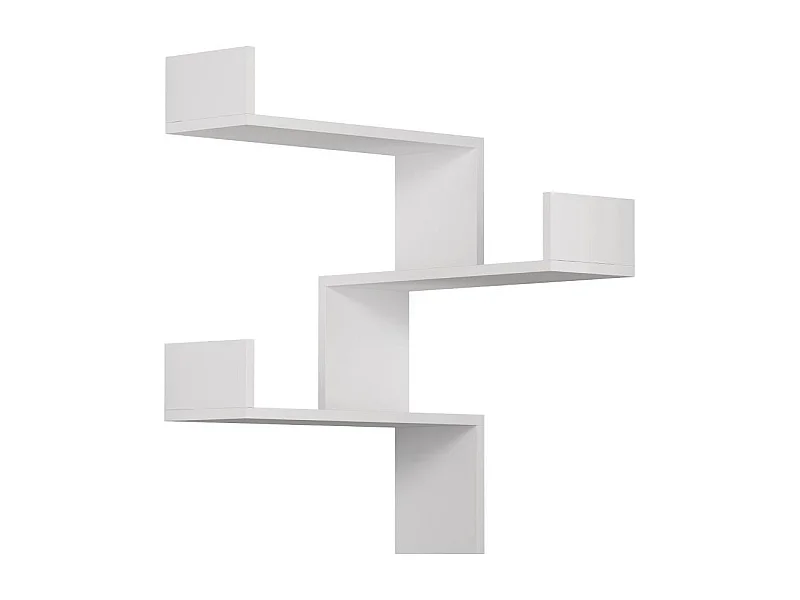 Etagère murale d'angle 3 étagères H90 cm - Luska