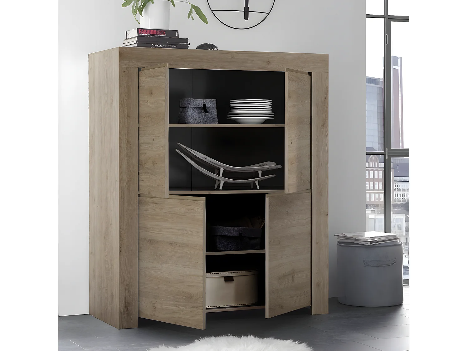 Buffet Alto 4 puertas H140 cm - Firenze