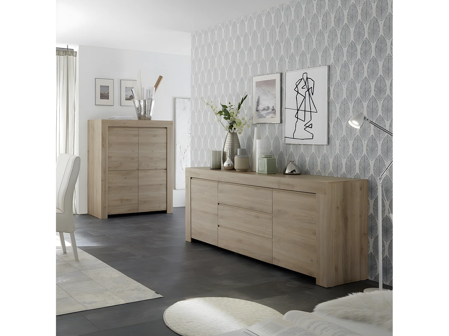 Buffet Haut 4 portes H140 cm - Firenze