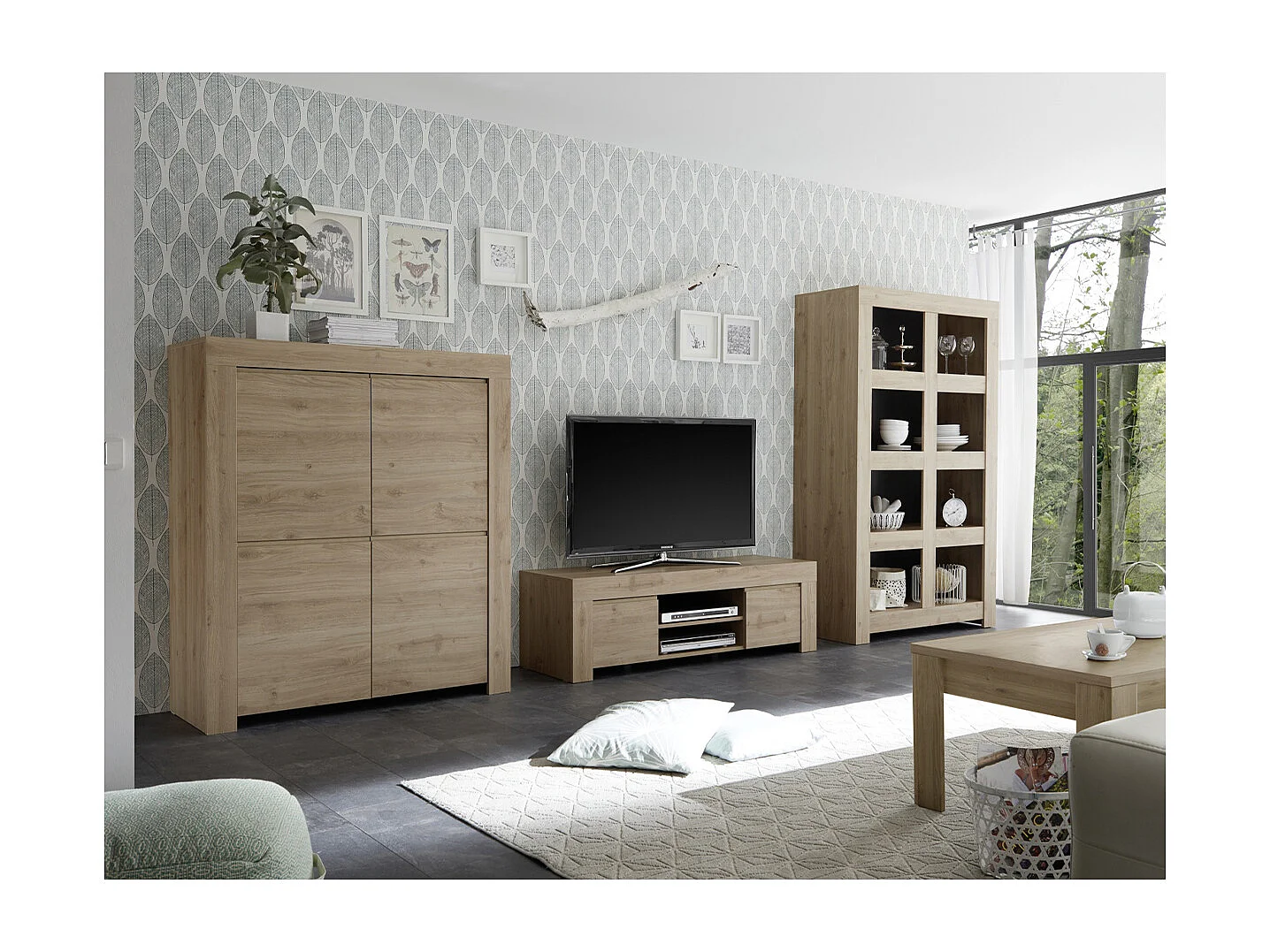 Szafka wysoka z 4 drzwiami H140 cm - Firenze