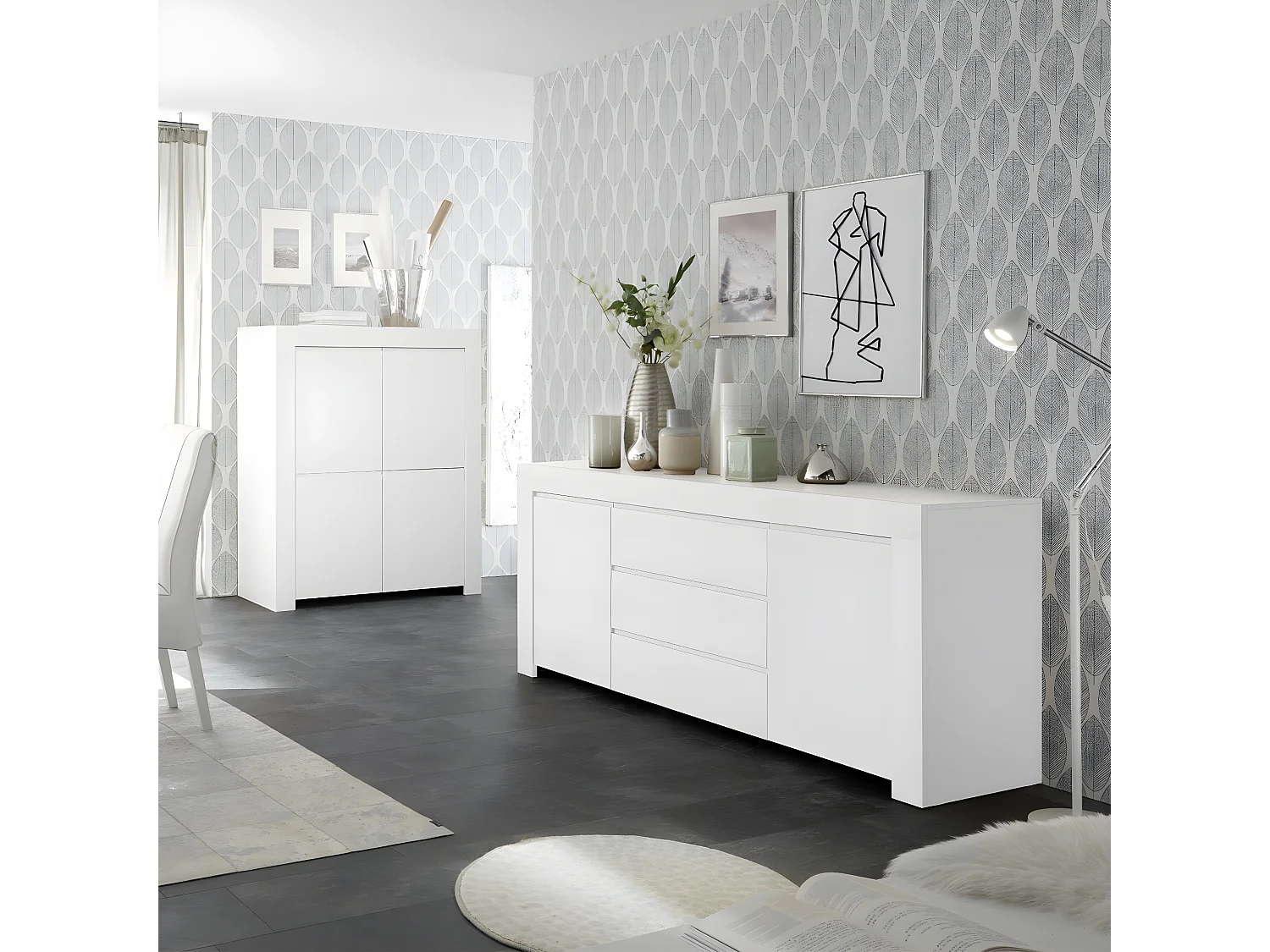 Buffet Haut 4 portes H140 cm - Firenze