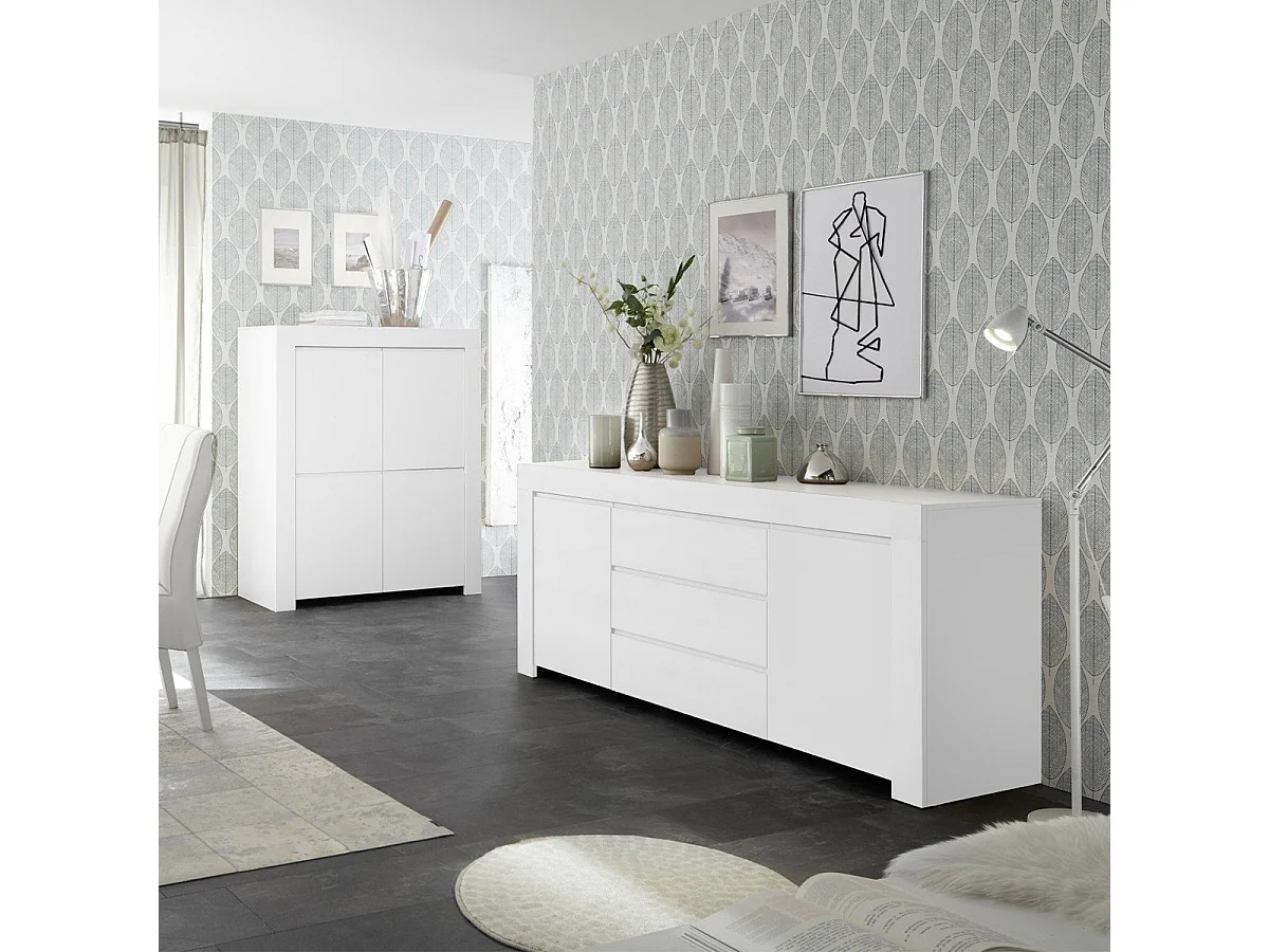 Szafka wysoka z 4 drzwiami H140 cm - Firenze