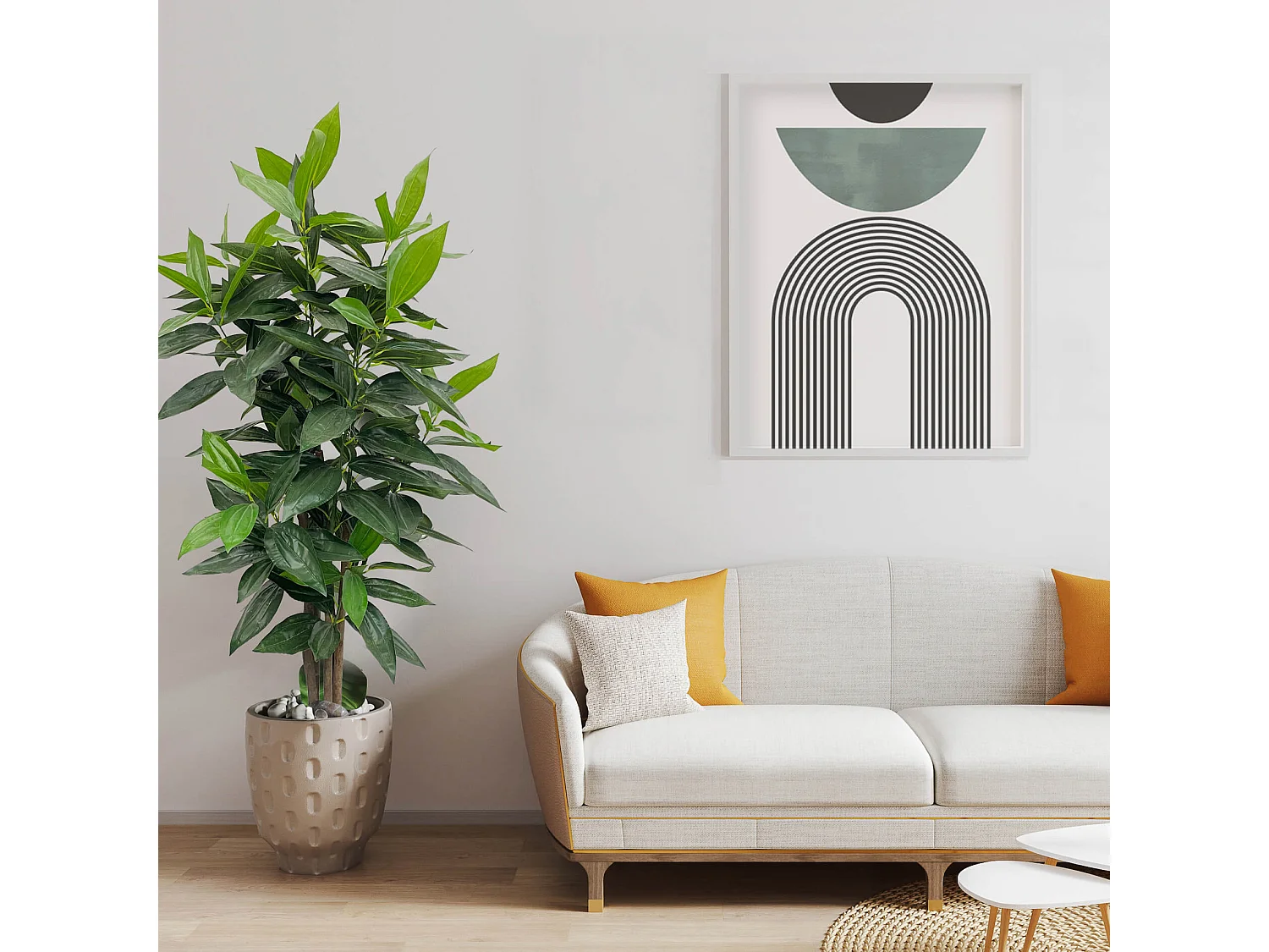 Plante artificielle Cassia Kori 145x40x40 PEVA Bois Vert Marron