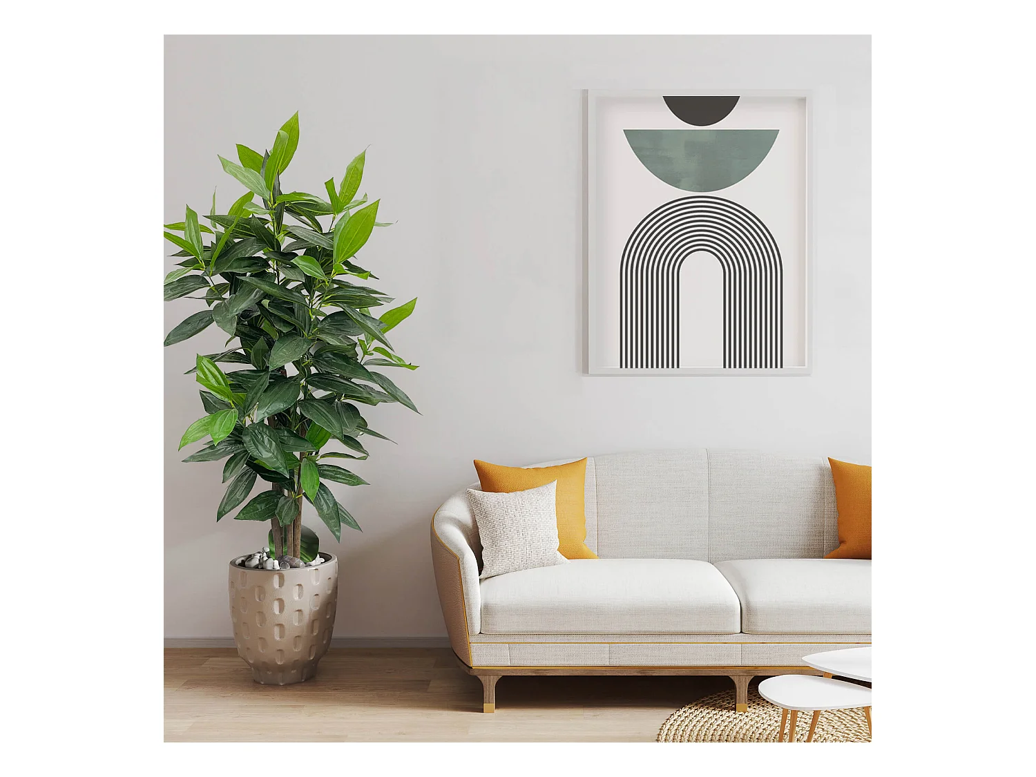 Plante artificielle Cassia Kori 145x40x40 PEVA Bois Vert Marron