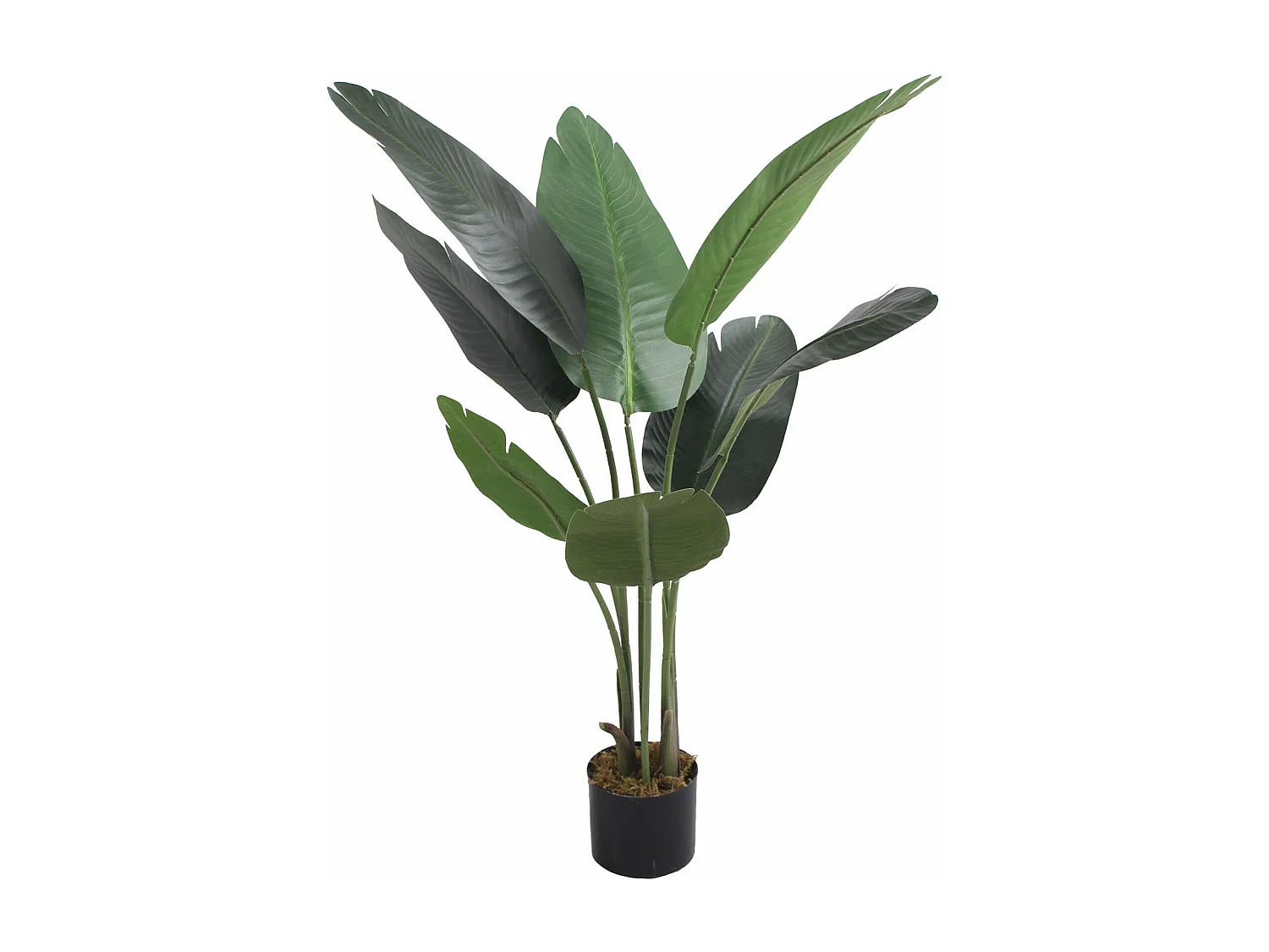 Plante artificielle Banane Taznit 110x45x45 Polyester Polyéthylène Vert Marron