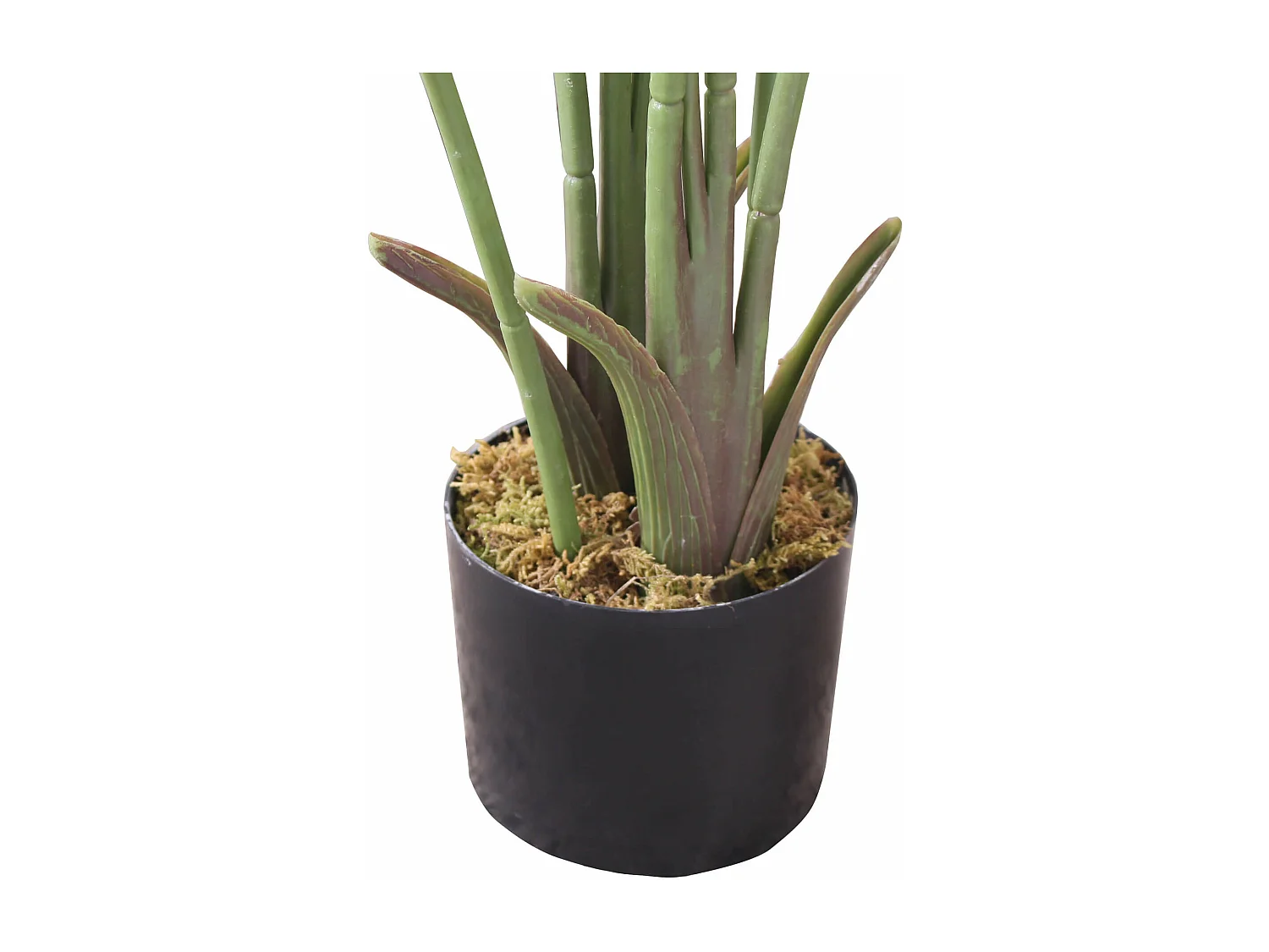 Plante artificielle Banane Taznit 110x45x45 Polyester Polyéthylène Vert Marron