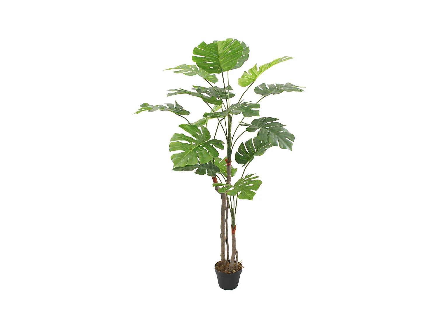 Planta artificial de Monstera Rebecca Mobili Merah 155x50x50 PEVA Polietileno Verde Marrón
