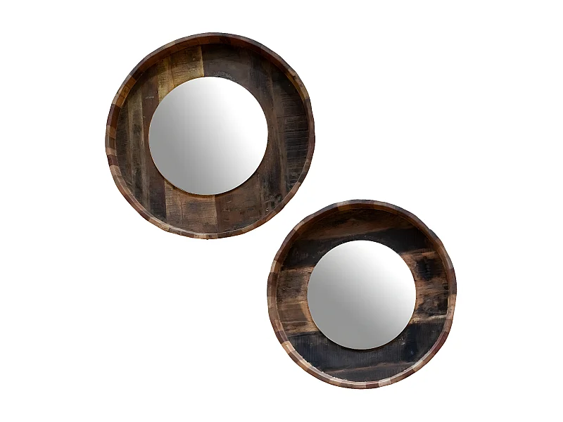 Set de 2 miroirs ronds