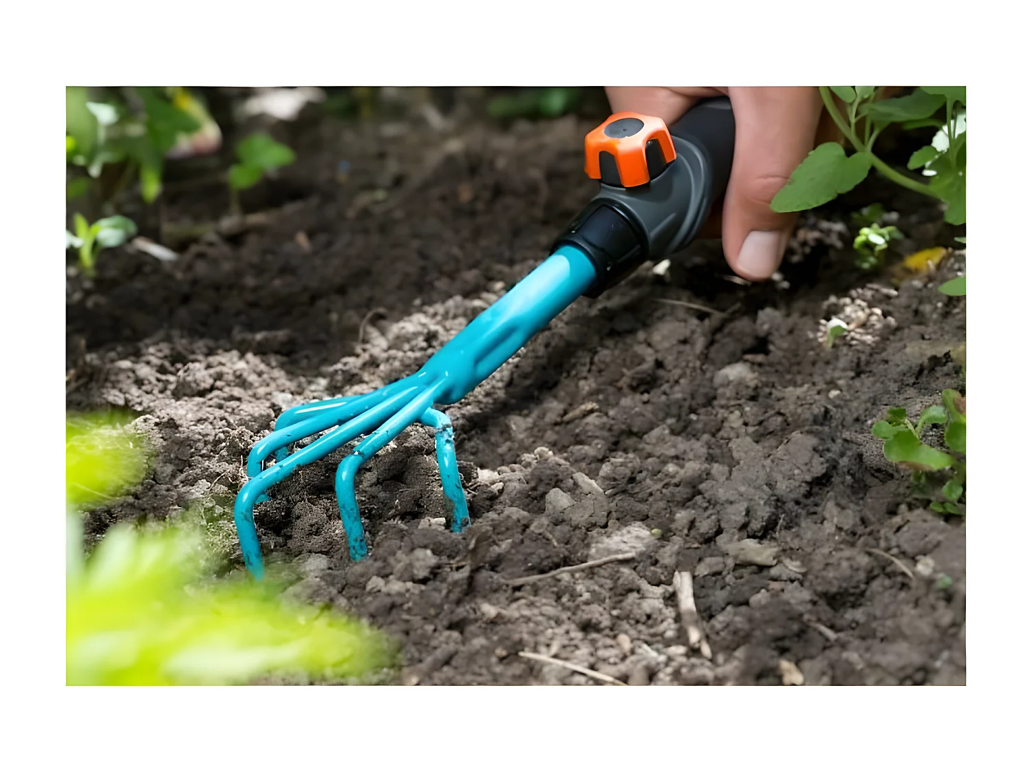 Grzebień do kwiatów Combisystem GARDENA z powłoką stalową