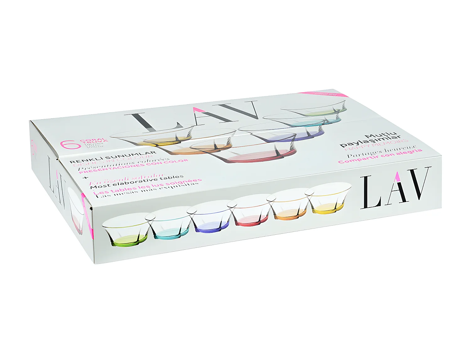 Boîte de 6 coupes à glaces Truva