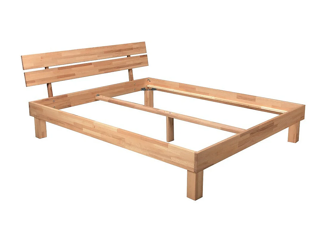 Lit RIVA 160x200 cm/ Hêtre massif huilé