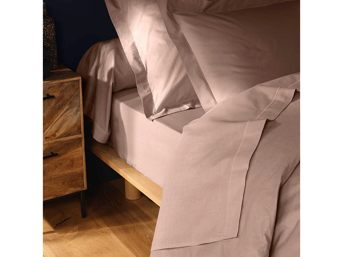 Drap Housse "Lina" 180x200cm Rose