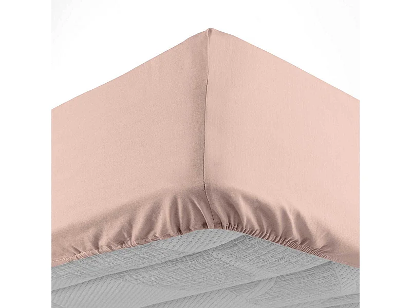 Drap Housse "Lina" 180x200cm Rose