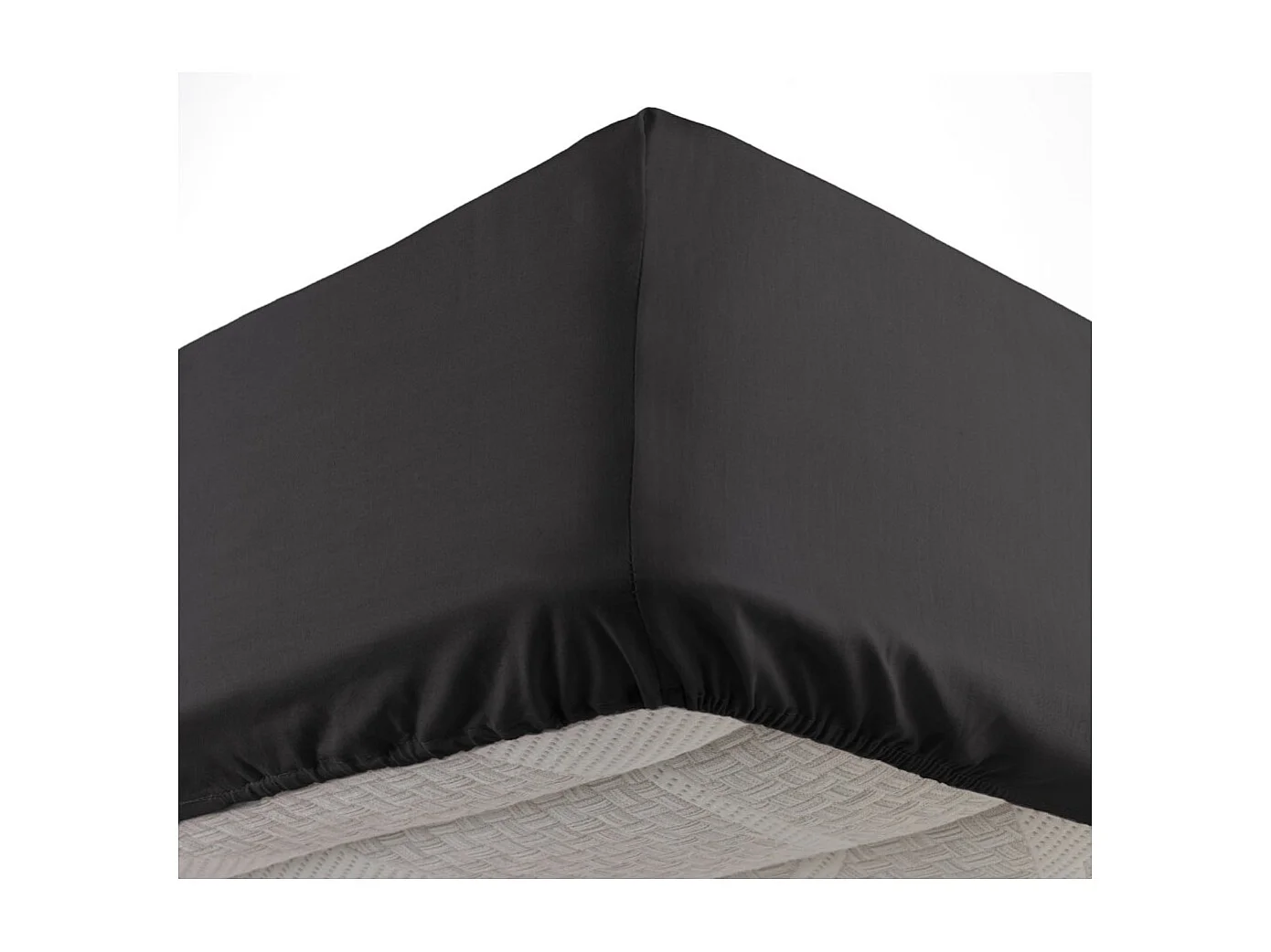 Drap Housse "Lina" 90x190cm Noir