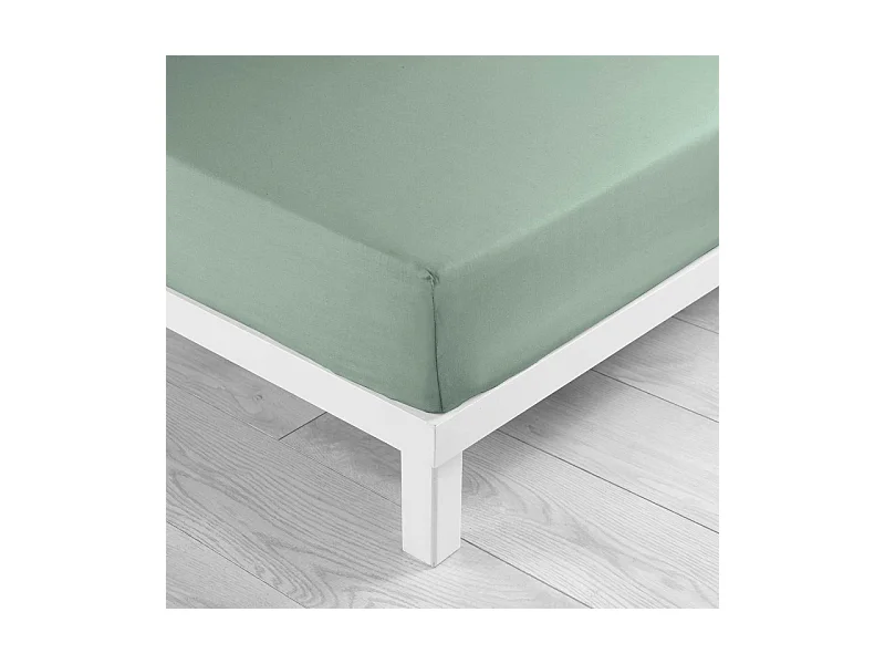 Drap Housse "Lina" 90x190cm Sauge