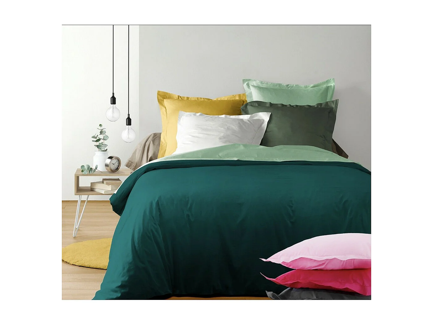 Drap Housse "Lina" 160x200cm Bleu