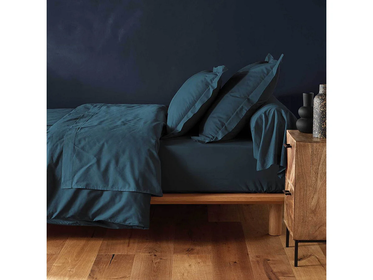 Drap Housse "Lina" 90x190cm Bleu