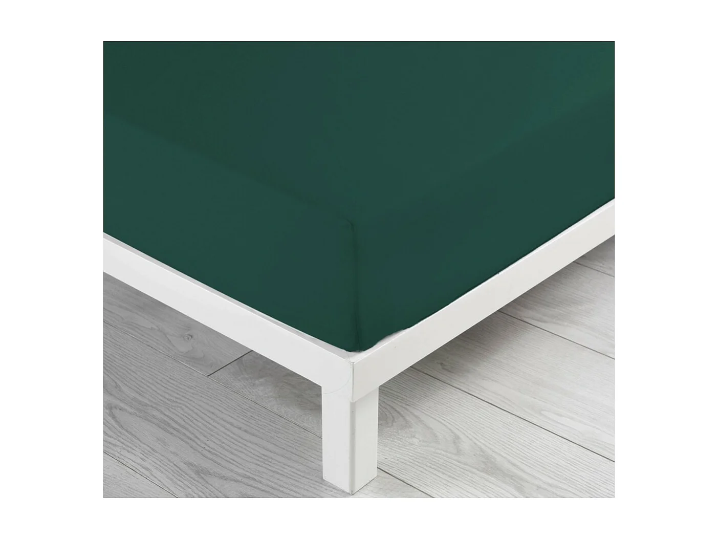 Drap Housse "Lina" 140x190cm Emeraude