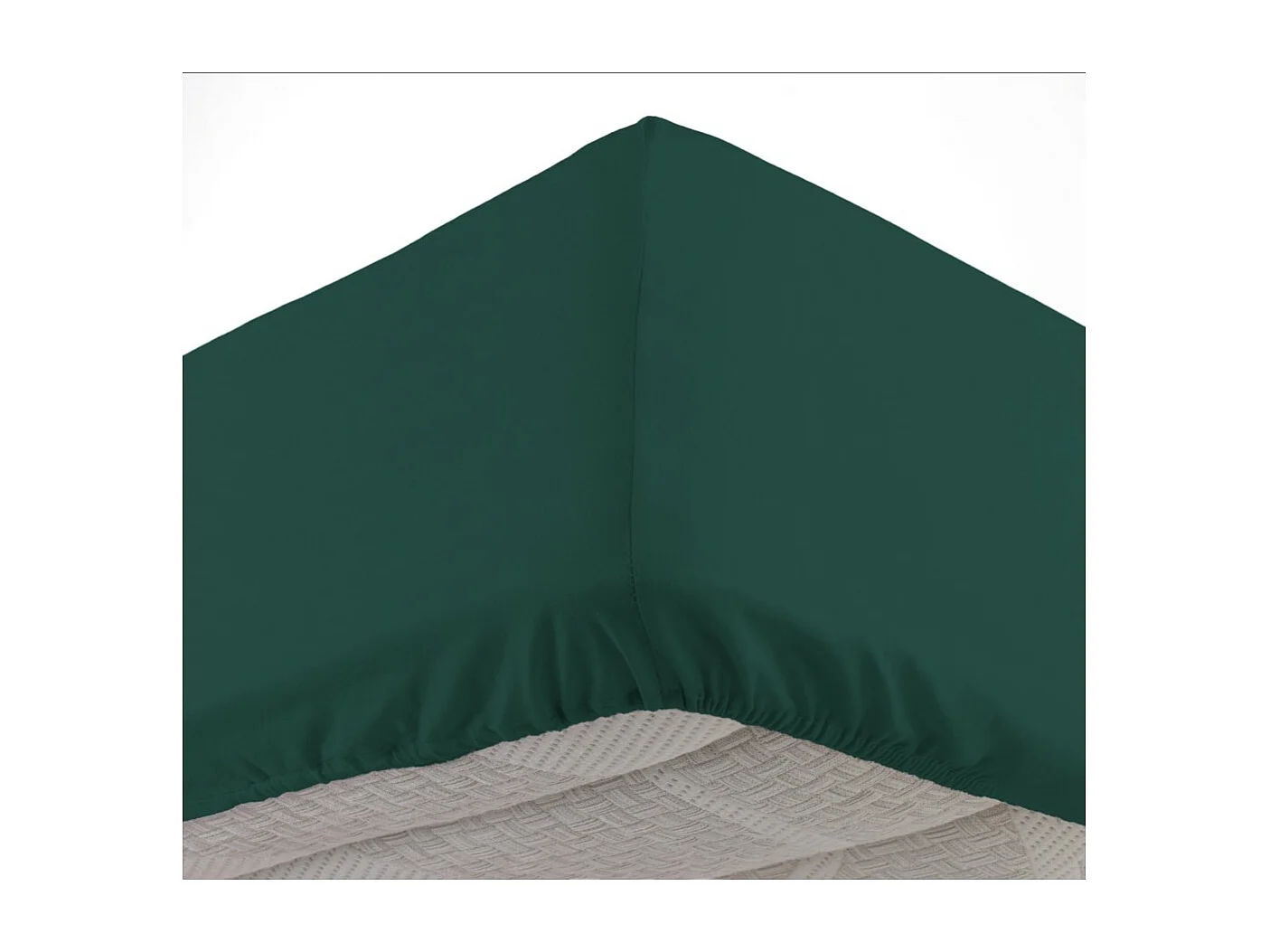 Drap Housse "Lina" 180x200cm Emeraude