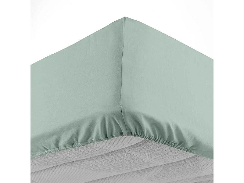 Drap Housse "Lina" 160x200cm Sauge
