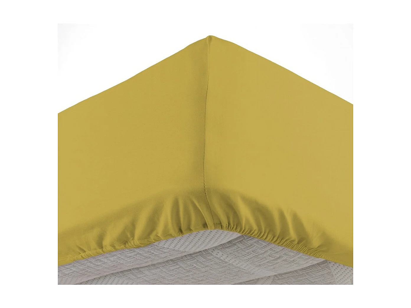 Drap Housse "Lina" 90x190cm Curry