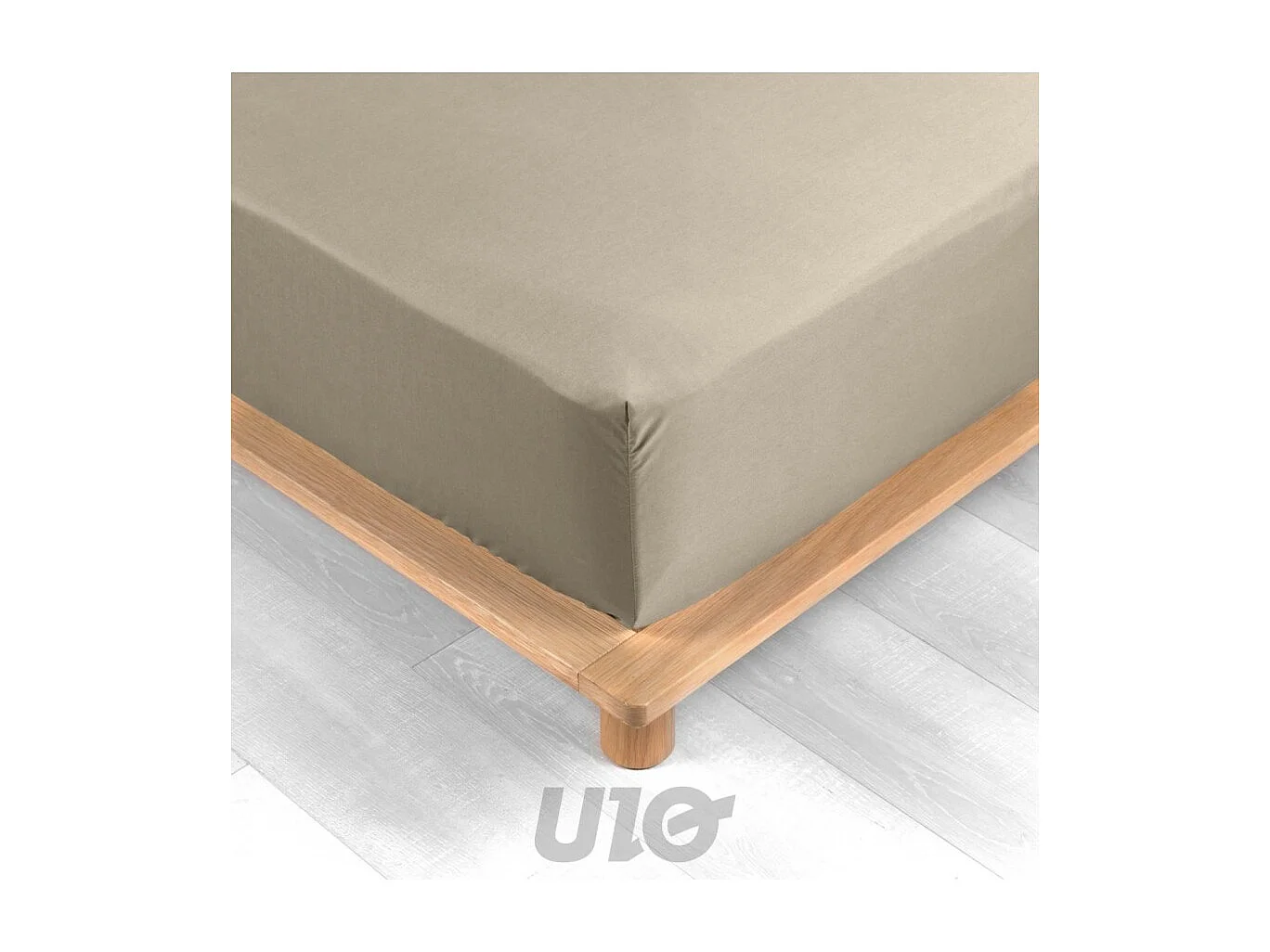 Drap Housse "Percaline" 180x200cm Sable