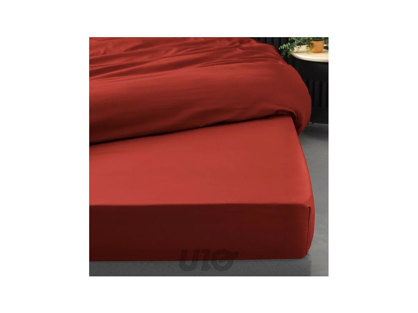 Drap Housse "Percaline" 140x190cm Tomette