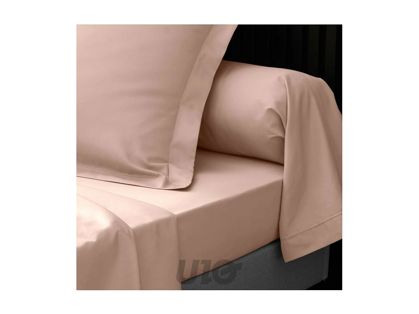 Drap Housse "Percaline" 90x190cm Nude