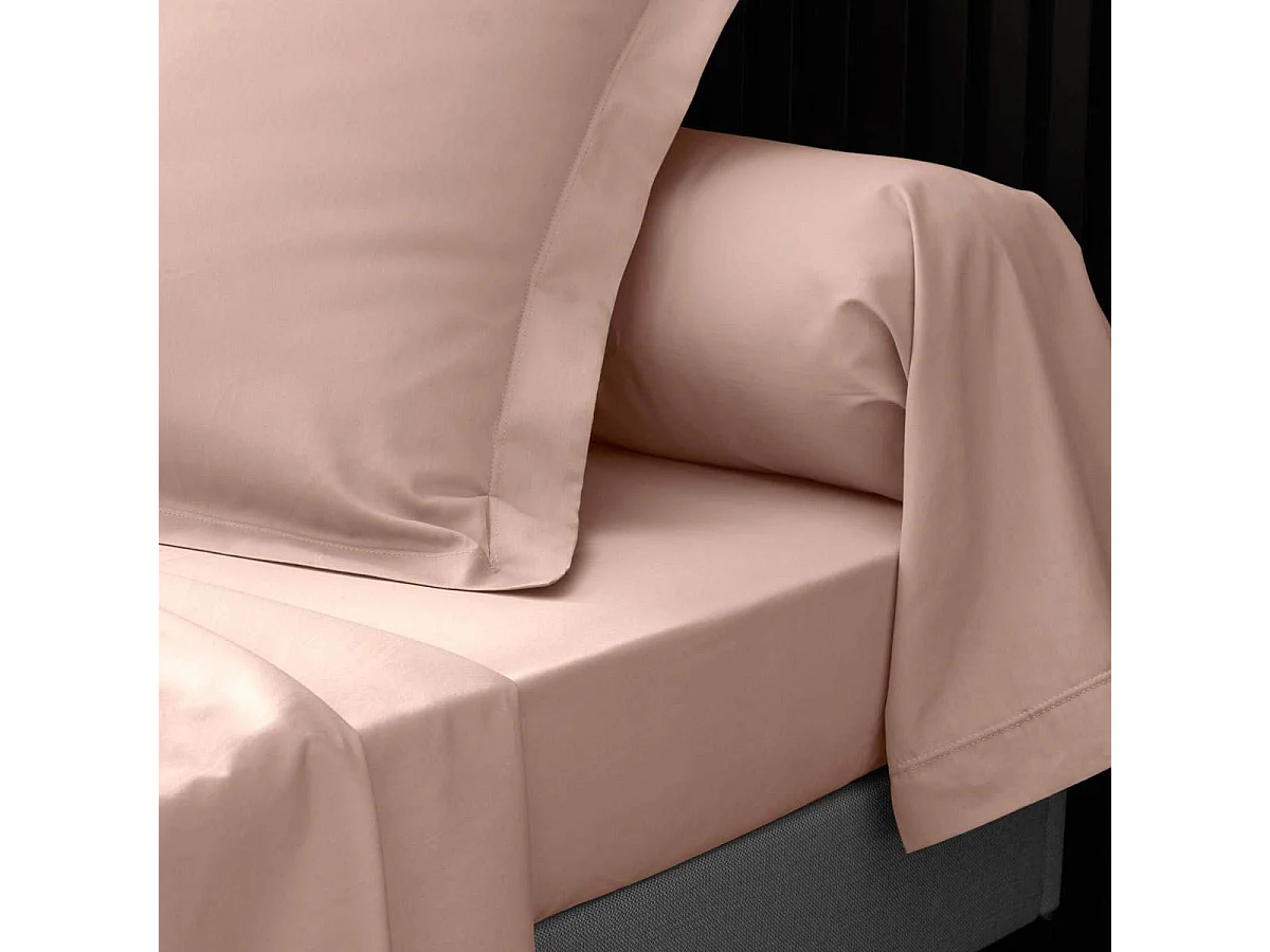 Drap Housse "Percaline" 180x200cm Nude