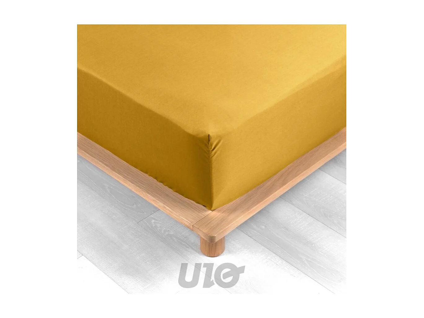 Drap Housse "Percaline" 140x190cm Curry