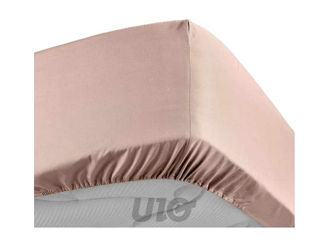 Lençol de Cama em Percal 160x200cm Nude - Macio e Confortável, Certificado Oeko-Tex, 100% Algodão