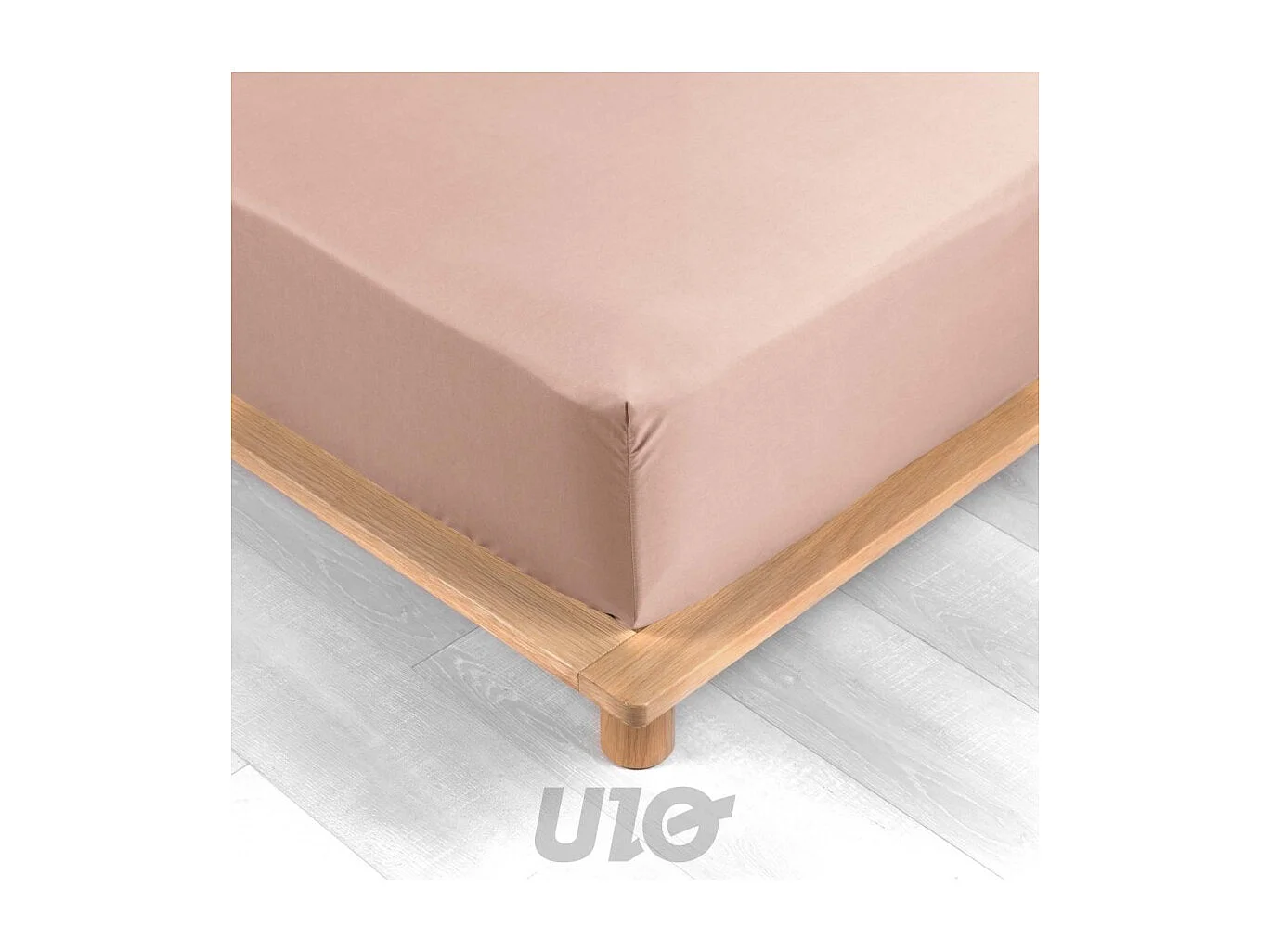 Lençol de Cama em Percal 160x200cm Nude - Macio e Confortável, Certificado Oeko-Tex, 100% Algodão