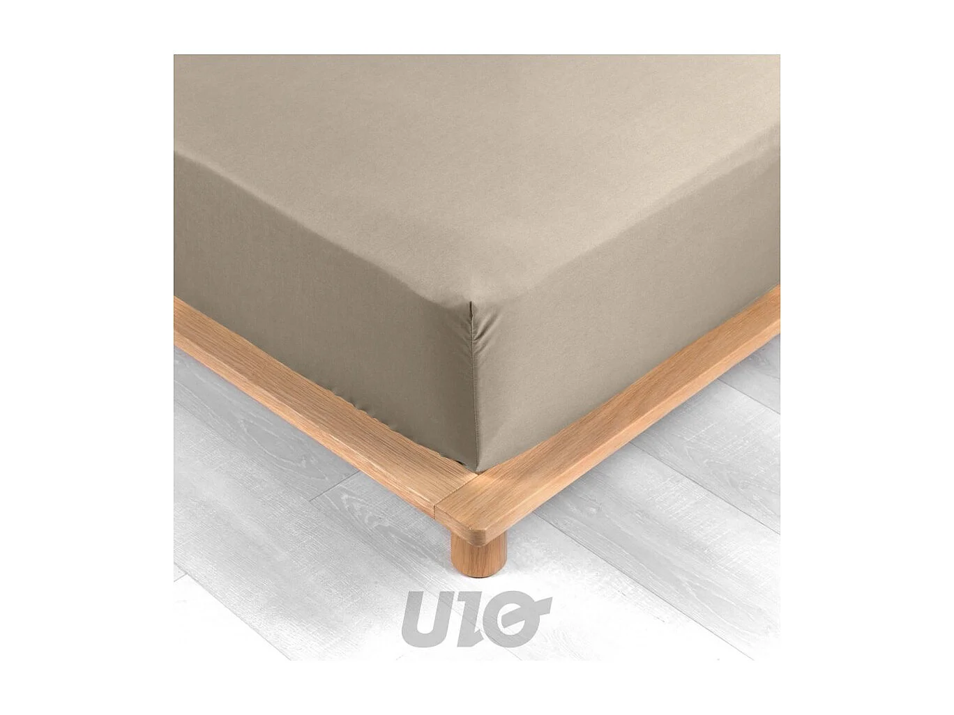 Drap Housse "Percaline" 160x200cm Sable