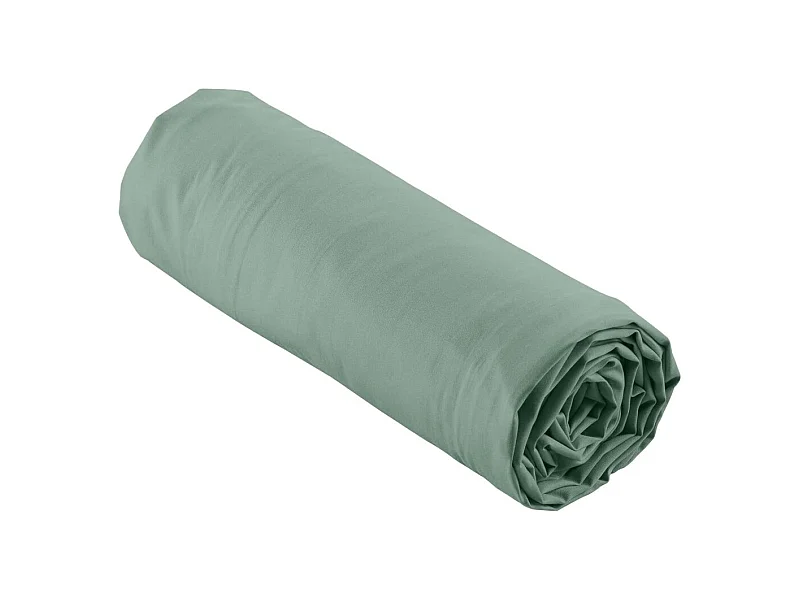 Drap Housse "Percaline" 140x190cm Tilleul