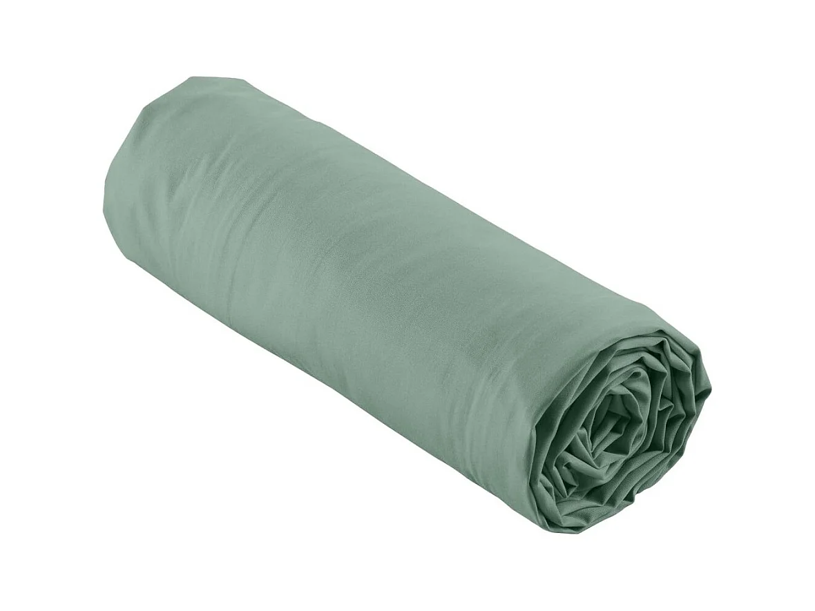 Drap Housse "Percaline" 140x190cm Tilleul