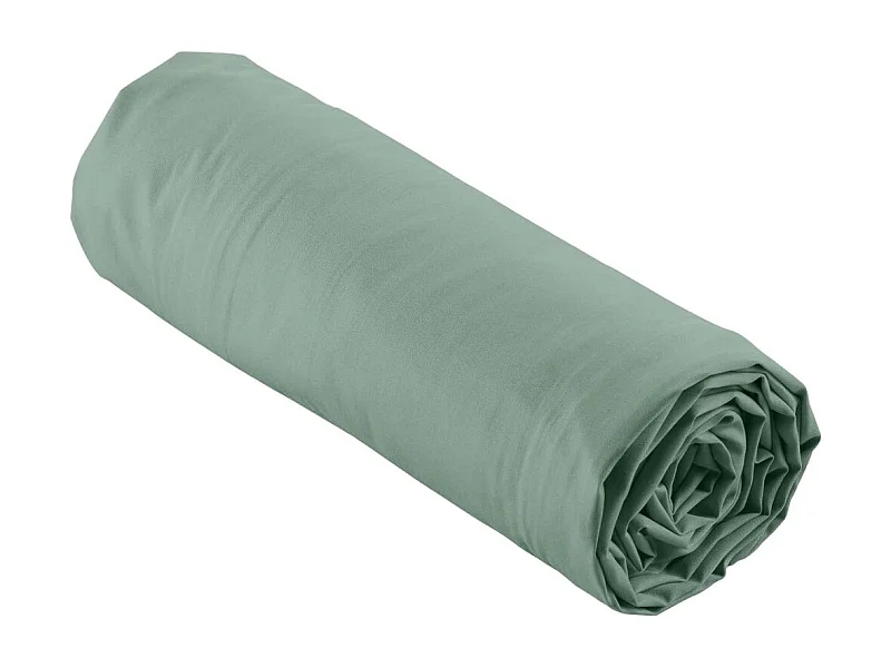 Drap Housse "Percaline" 180x200cm Tilleul