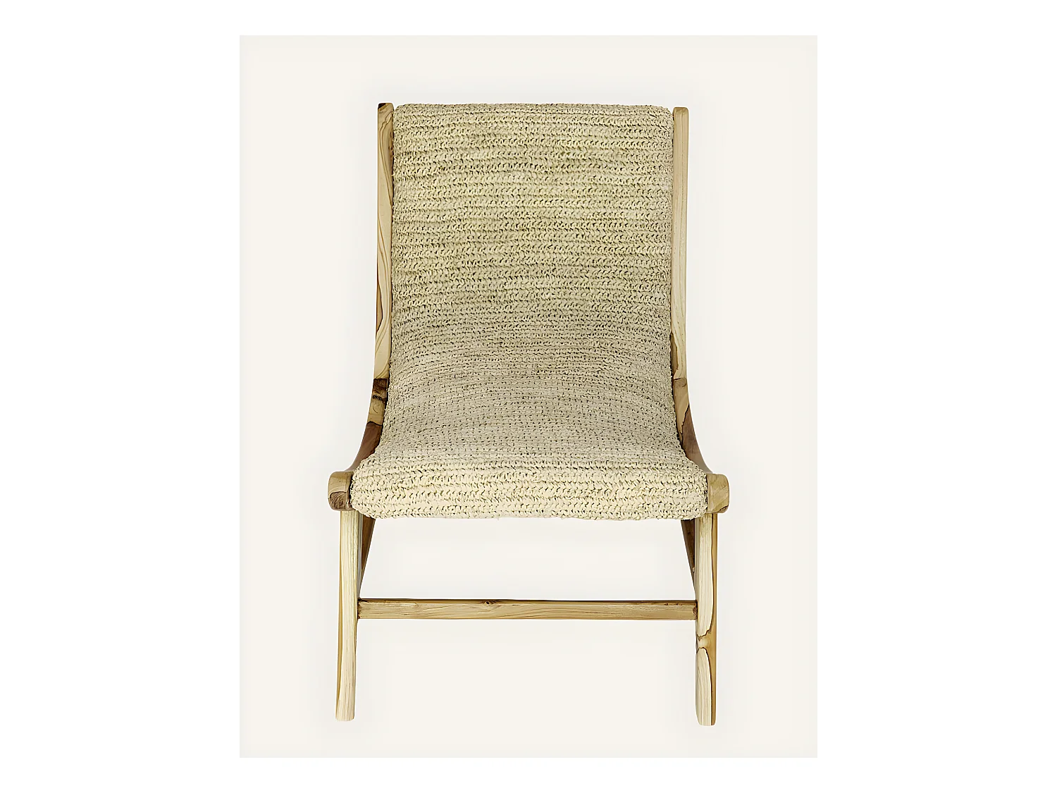 Kaho - Fauteuil en teck massif et corde