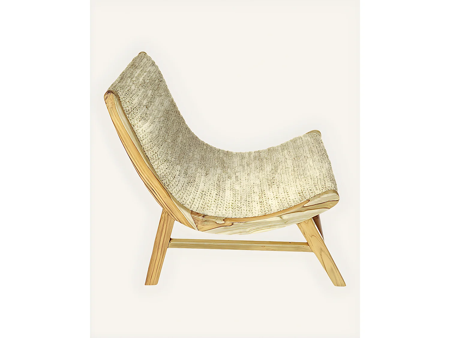 Kaho - Fauteuil en teck massif et corde