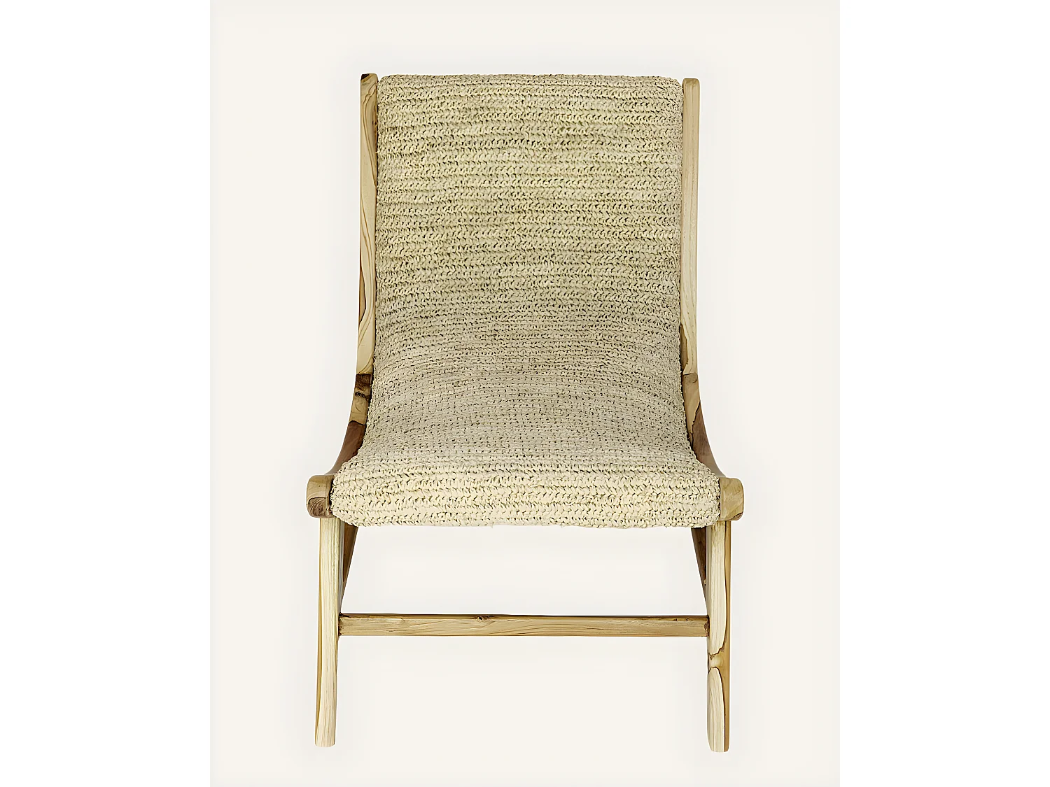 Kaho - Fauteuil en teck massif et corde