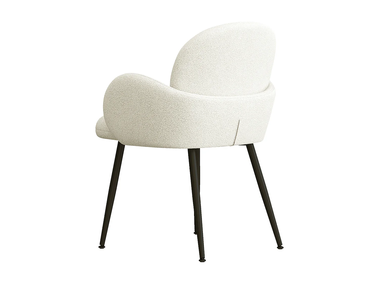 ALICE-Sedia in tessuto Cozy Ecru (x2)