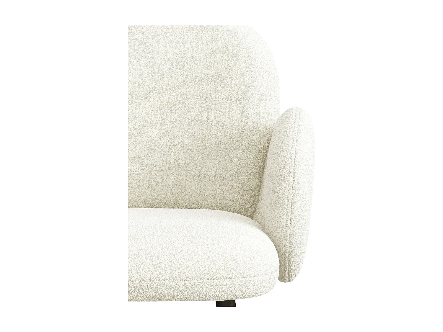 ALICE-Sedia in tessuto Cozy Ecru (x2)