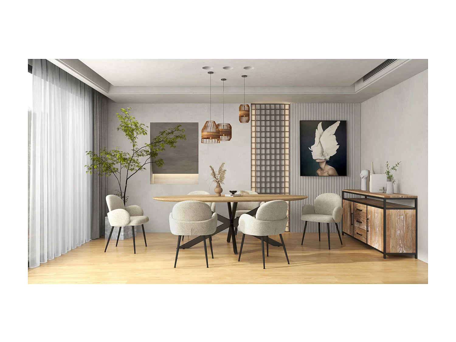 ALICE-Chaise en tissu Cozy Mastic (x2)