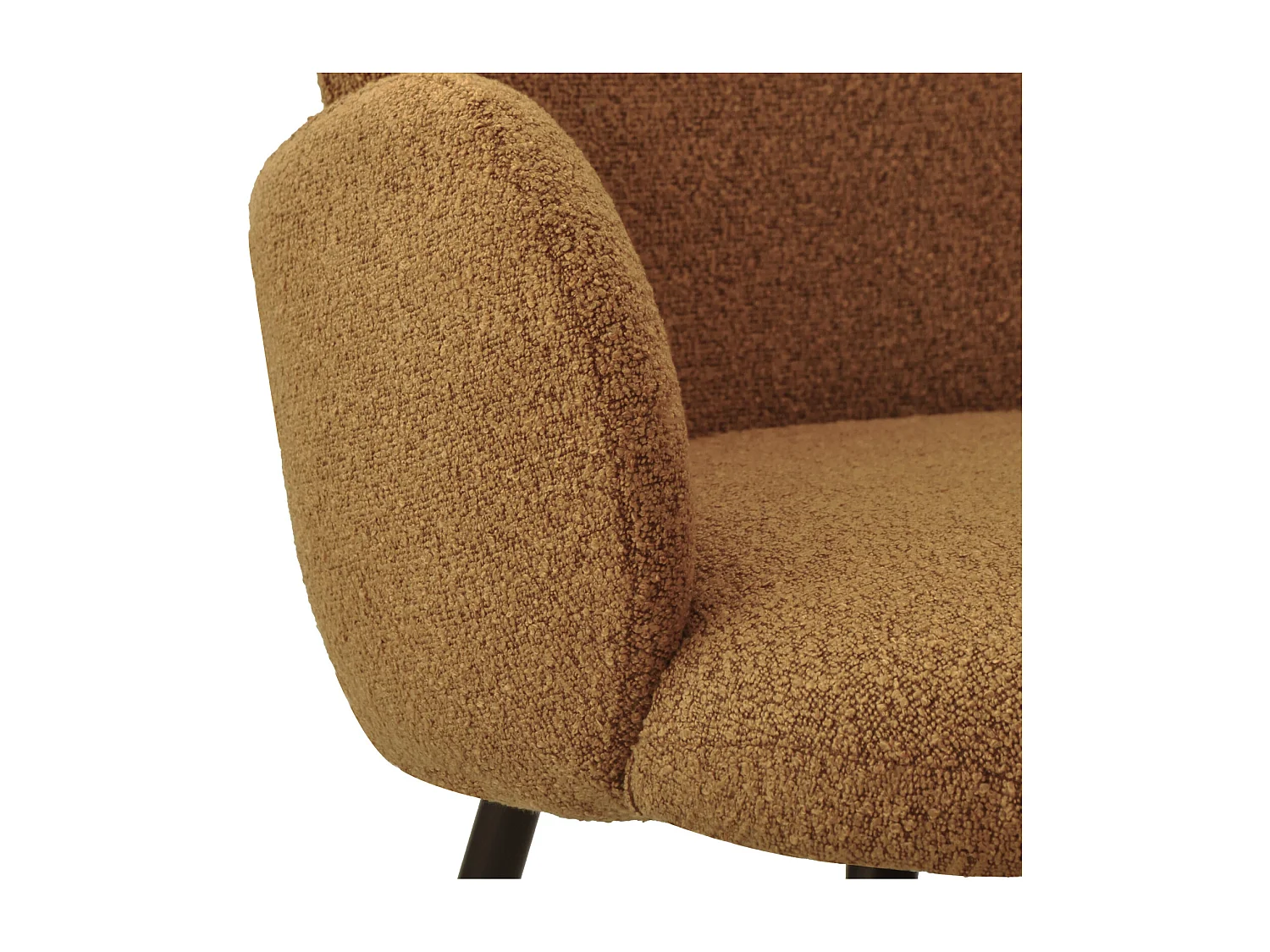 ALICE-Sedia in tessuto Cozy Ocre (x2)