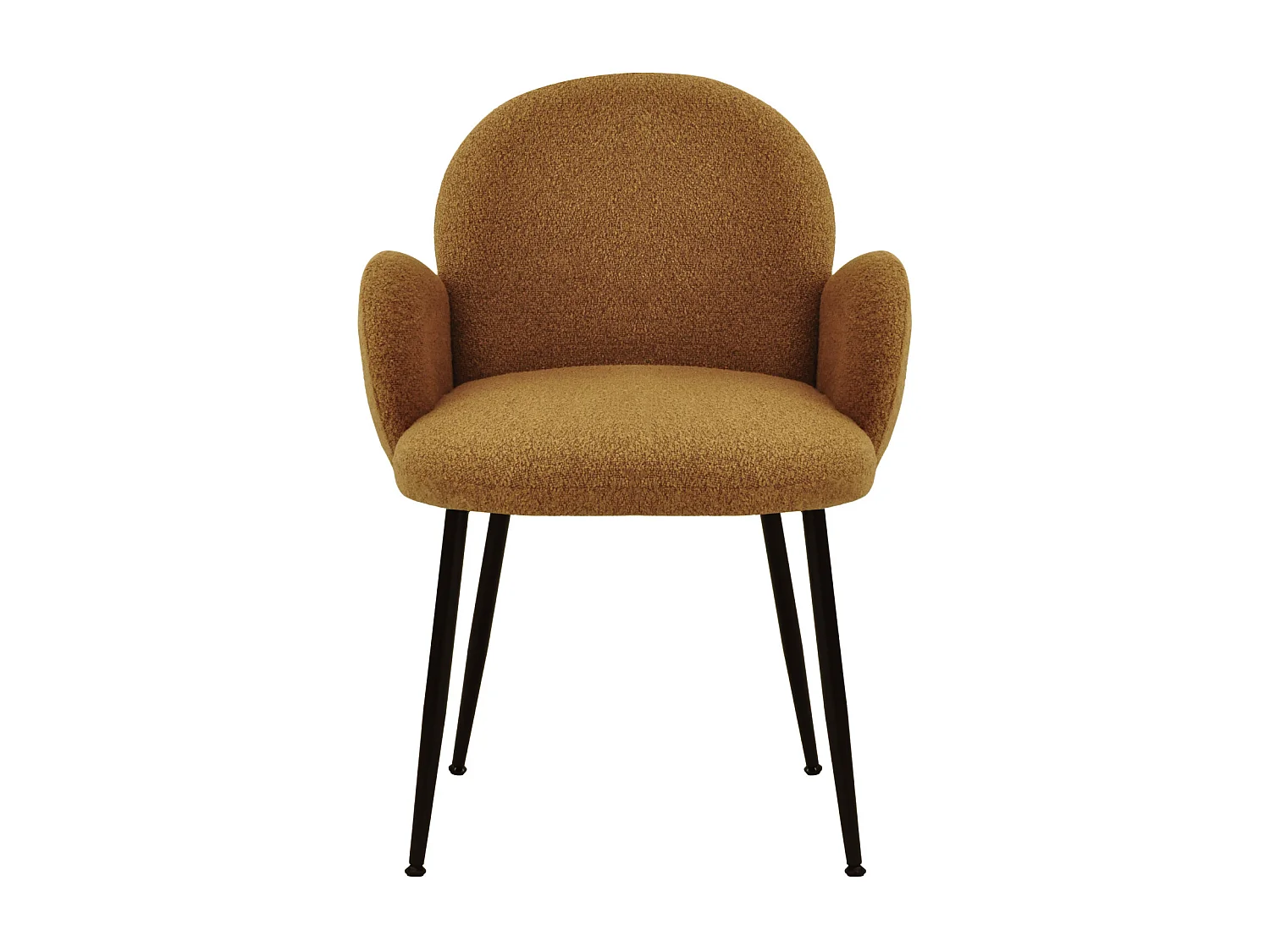 ALICE-Sedia in tessuto Cozy Ocre (x2)