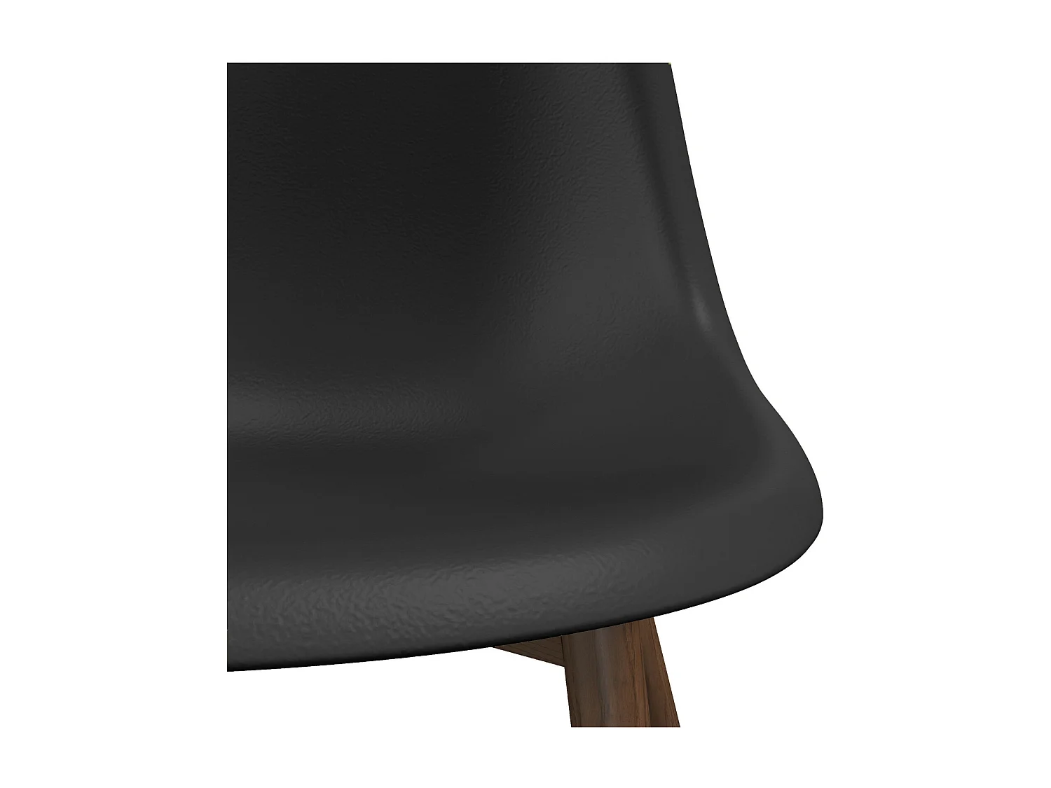 ESTER-Silla negra y metal nogal (x2)