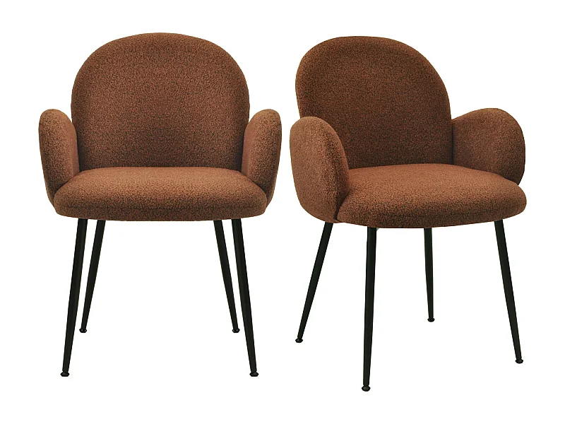 ALICE-Silla de tela Cozy Terracotta (x2)