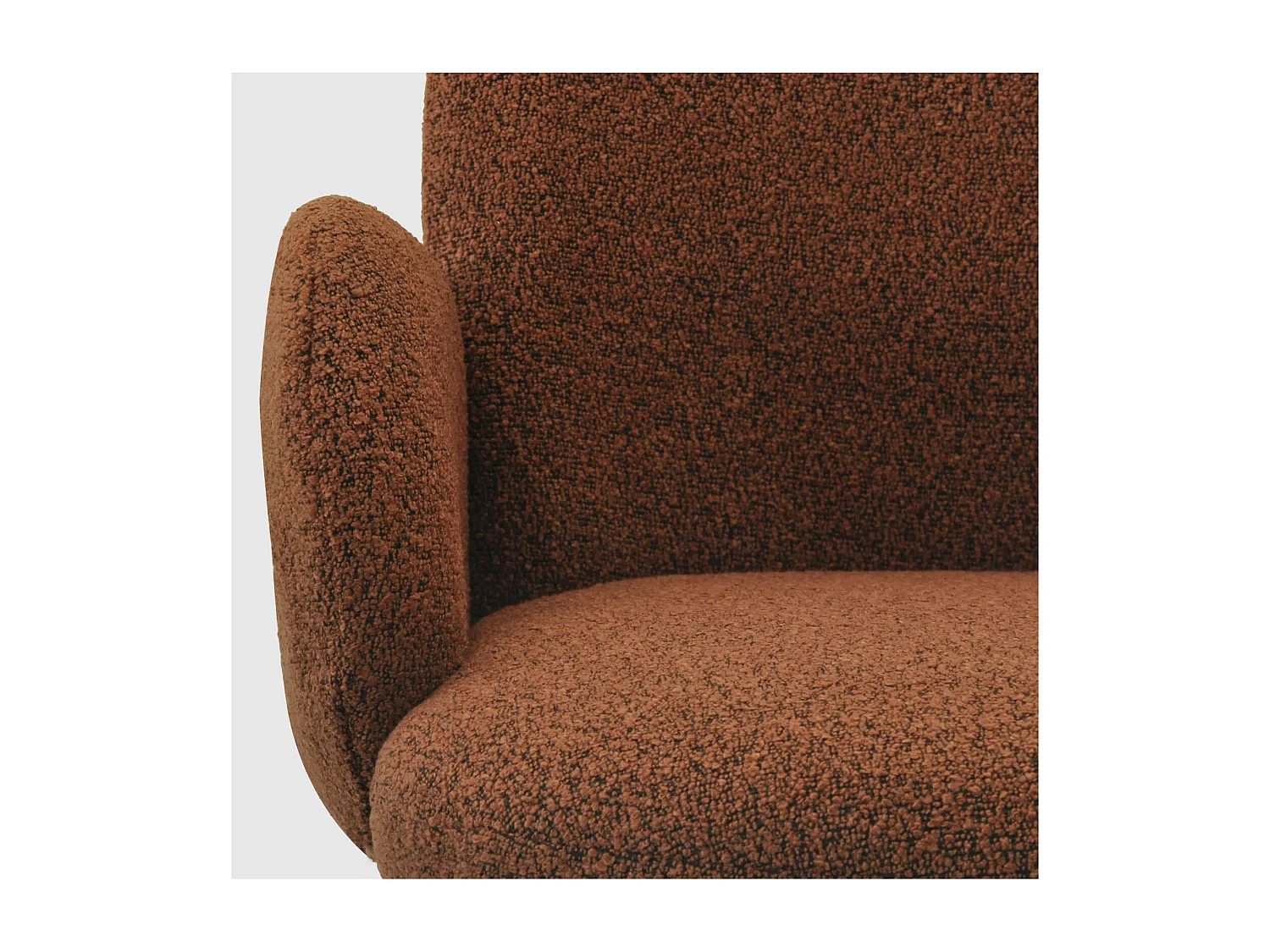 ALICE-Chaise en tissu Cozy Terracota (x2)