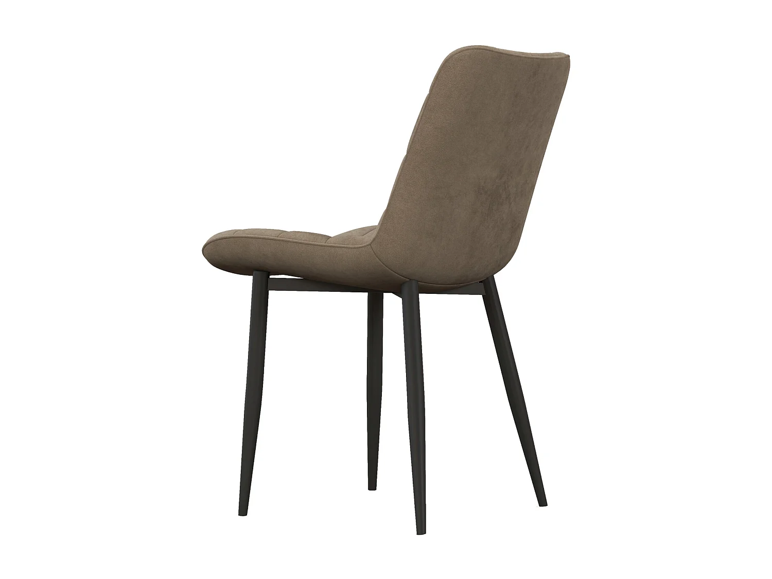 SACHA-Chaise en Velours Taupe (x2)