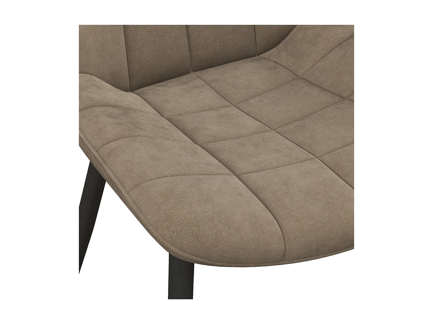 SACHA-Chaise en Velours Taupe (x2)